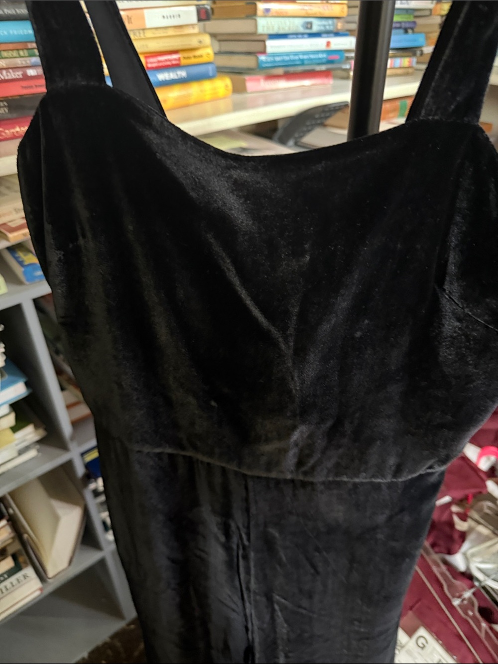 Black Velvet Women's SleevelessJumpsuit - Picture 3 of 5
